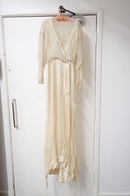 Lot 267 - Clothing. A 1940s wedding dress, & other wedding dresses and paraphernalia