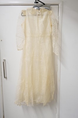 Lot 267 - Clothing. A 1940s wedding dress, & other wedding dresses and paraphernalia