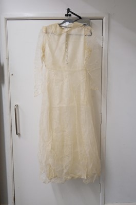 Lot 267 - Clothing. A 1940s wedding dress, & other wedding dresses and paraphernalia