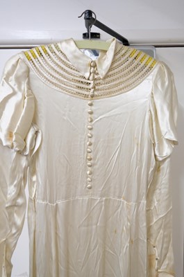 Lot 267 - Clothing. A 1940s wedding dress, & other wedding dresses and paraphernalia