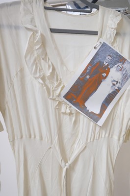 Lot 267 - Clothing. A 1940s wedding dress, & other wedding dresses and paraphernalia