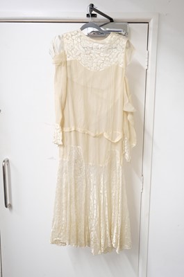Lot 267 - Clothing. A 1940s wedding dress, & other wedding dresses and paraphernalia