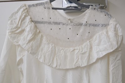 Lot 267 - Clothing. A 1940s wedding dress, & other wedding dresses and paraphernalia