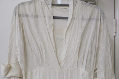 Lot 267 - Clothing. A 1940s wedding dress, & other wedding dresses and paraphernalia