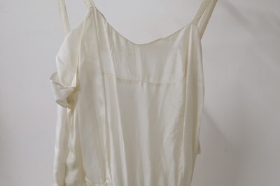 Lot 267 - Clothing. A 1940s wedding dress, & other wedding dresses and paraphernalia