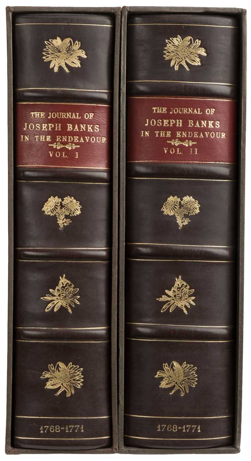 Lot 4 - Banks (Joseph). The Journal of Josseph Banks in the Endeavour, 2 volumes, 1980