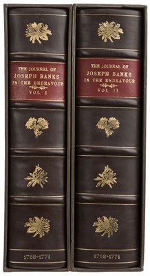 Lot 4 - Banks (Joseph). The Journal of Josseph Banks in the Endeavour, 2 volumes, 1980