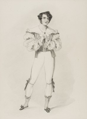 Lot 275 - Lane (Richard James). Opera Figures, collection of 9 lithographs, after Alfred Chalon, 1836