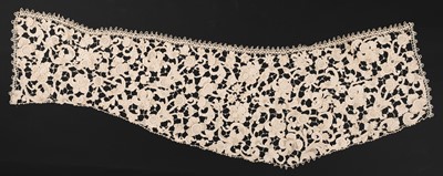 Lot 346 - Venetian. A shaped panel of Gros Point lace, Italy, circa 1660-1690 & other Venetian lace