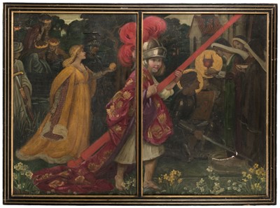 Lot 111 - Graham Robertson (Walford, 1866-1948). Binkie and the legend of the Holy Grail, 1907