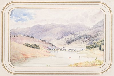 Lot 22 - India. Album of 17 fine watercolour views of the Nilgiri Hills, India, 1860s-1880s