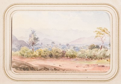 Lot 22 - India. Album of 17 fine watercolour views of the Nilgiri Hills, India, 1860s-1880s
