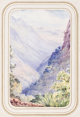 Lot 22 - India. Album of 17 fine watercolour views of the Nilgiri Hills, India, 1860s-1880s