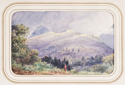 Lot 22 - India. Album of 17 fine watercolour views of the Nilgiri Hills, India, 1860s-1880s