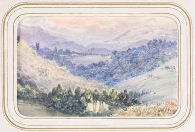Lot 22 - India. Album of 17 fine watercolour views of the Nilgiri Hills, India, 1860s-1880s
