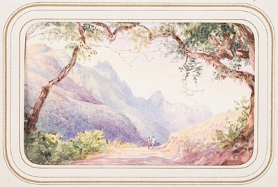 Lot 22 - India. Album of 17 fine watercolour views of the Nilgiri Hills, India, 1860s-1880s