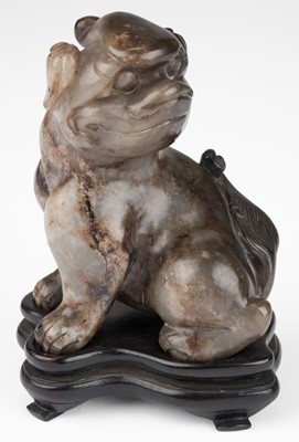 Lot 484 - Jade. A Chinese carved jade dog of Fo
