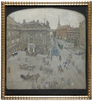 Lot 175 - Teschner (Richard, 1879-1948). Radetzky Platz, Prague, 1902