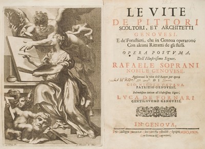 Lot 188 - Soprani (Raffaele). Le Vite de Pittori, Scolotori, et Architetti..., 1674