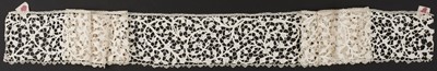 Lot 344 - Venetian. A length of Flat Point lace, Italy, circa 1700, & other Venetian lace