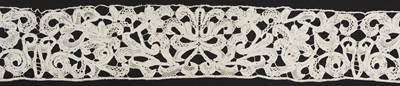Lot 341 - Milanese. A wide bobbin edging, Italy, circa 1660-1690, & other Italian lace