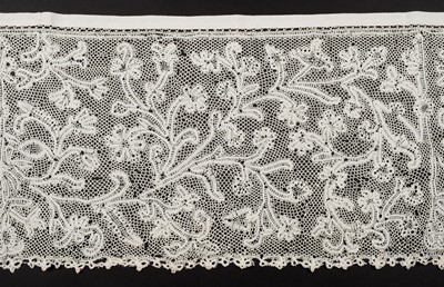 Lot 340 - Milanese. A wide alb flounce, Italy, 1st half 18th century, & other Milanese lace