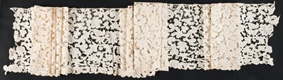 Lot 319 - Flemish. A large lace flounce, Belgium, circa 1690-1710, & others