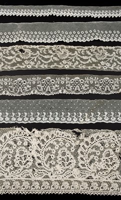 Lot 332 - Lille. A group of lace edgings, early 19th-early 20th century