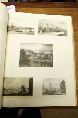 Lot 24 - London & River Thames. A large folio album of 344 prints and 2 watercolours, late 18th/early 19th c.