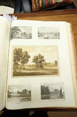 Lot 24 - London & River Thames. A large folio album of 344 prints and 2 watercolours, late 18th/early 19th c.