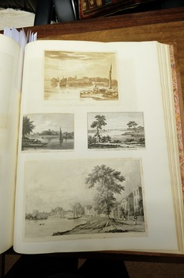 Lot 24 - London & River Thames. A large folio album of 344 prints and 2 watercolours, late 18th/early 19th c.