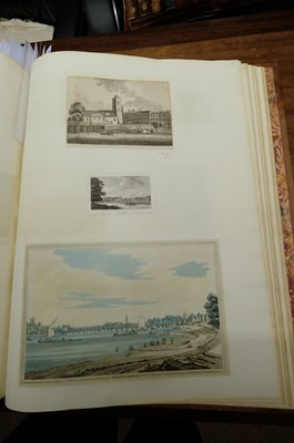 Lot 24 - London & River Thames. A large folio album of 344 prints and 2 watercolours, late 18th/early 19th c.