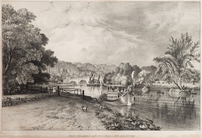 Lot 24 - London & River Thames. A large folio album of 344 prints and 2 watercolours, late 18th/early 19th c.