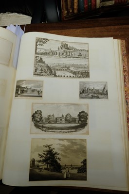 Lot 24 - London & River Thames. A large folio album of 344 prints and 2 watercolours, late 18th/early 19th c.