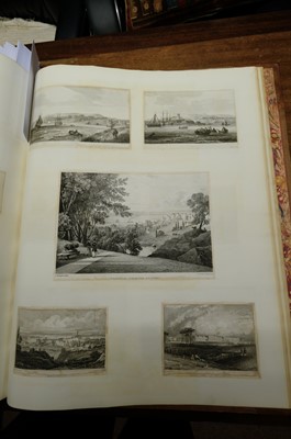 Lot 24 - London & River Thames. A large folio album of 344 prints and 2 watercolours, late 18th/early 19th c.