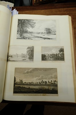 Lot 24 - London & River Thames. A large folio album of 344 prints and 2 watercolours, late 18th/early 19th c.