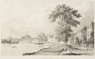 Lot 24 - London & River Thames. A large folio album of 344 prints and 2 watercolours, late 18th/early 19th c.