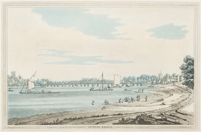 Lot 24 - London & River Thames. A large folio album of 344 prints and 2 watercolours, late 18th/early 19th c.