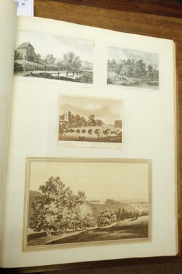 Lot 24 - London & River Thames. A large folio album of 344 prints and 2 watercolours, late 18th/early 19th c.