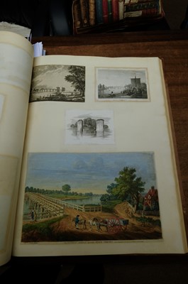 Lot 24 - London & River Thames. A large folio album of 344 prints and 2 watercolours, late 18th/early 19th c.