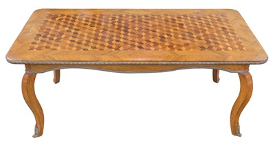 Lot 444 - Table. A French Louis XV style coffee table