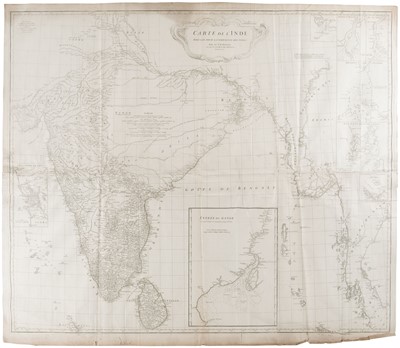 Lot 465 - India. D'Anville (Guillaume), Carte de L'Inde..., Paris, 1752
