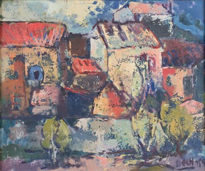 Lot 208 - Bech (Pedro, 20th century). Italian Village Landscape, 1968