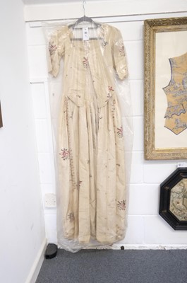 Lot 271 - Clothing. A Spitalfields silk overdress, circa 1780s