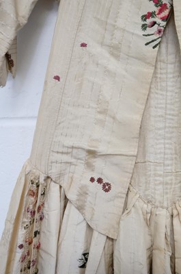 Lot 271 - Clothing. A Spitalfields silk overdress, circa 1780s