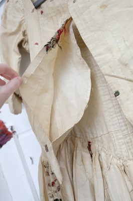 Lot 271 - Clothing. A Spitalfields silk overdress, circa 1780s