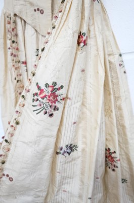 Lot 271 - Clothing. A Spitalfields silk overdress, circa 1780s