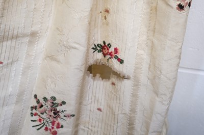 Lot 271 - Clothing. A Spitalfields silk overdress, circa 1780s