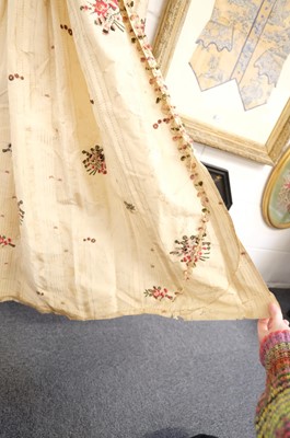 Lot 271 - Clothing. A Spitalfields silk overdress, circa 1780s