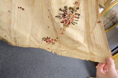 Lot 271 - Clothing. A Spitalfields silk overdress, circa 1780s